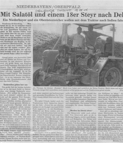 Straubinger Tagblatt :: 18. Mai 2006